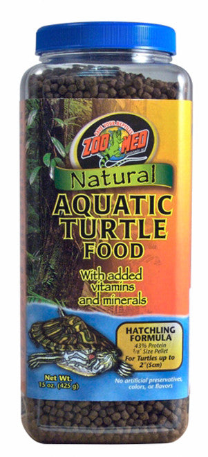 Zoo Med Aquatic Turtle Micro Pellet Hatchling Food 15 oz - Reptile