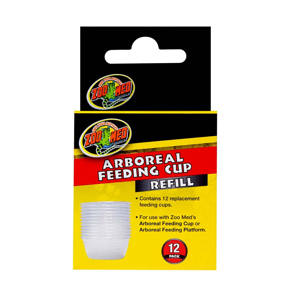 Zoo Med Arboreal Feeding Cup Refill White 12 Pack