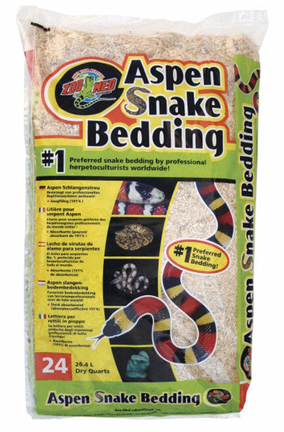 Zoo Med Aspen Snake Bedding Tan 24 qt - Reptile