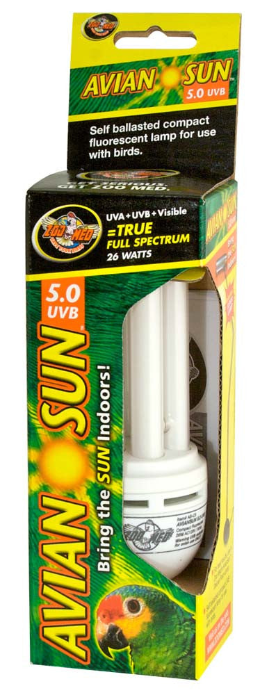 Zoo Med Avian Sun 5.0 UVB Compact Fluorescent Lamp White