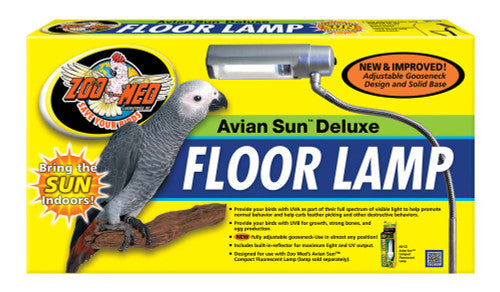 Zoo Med Avian Sun Deluxe Floor Lamp White 73 in - Bird