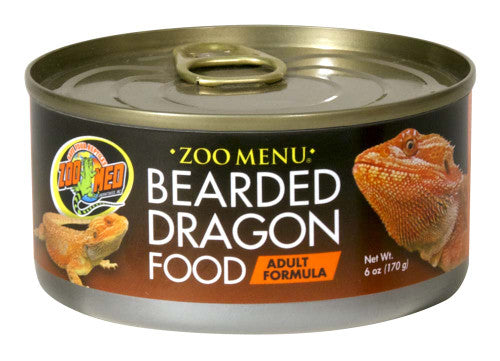 Zoo Med Bearded Dragon Adult Canned Formula Wet Food 6 oz - Reptile