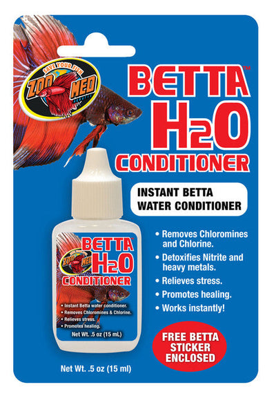 Zoo Med Betta H2o Conditioner 0.5 fl. oz - Aquarium