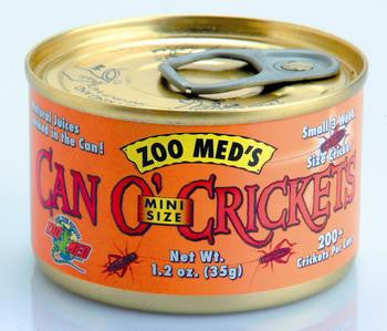 Zoo Med Can O' Mini Crickets Reptile Wet Food 1.2 oz