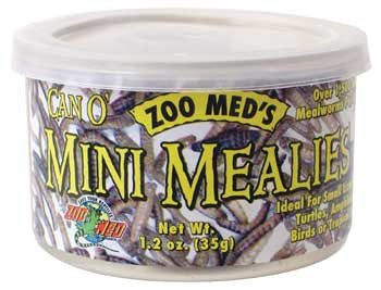 Zoo Med Can O’ Mini Mealies Reptile Wet Food 1.2 oz