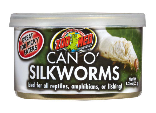 Zoo Med Can O’ Silkworms Reptile Wet Food 1.2 oz