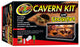 Zoo Med Cavern Kit with Excavator Clay Burrowing Substrate 12 lb - Reptile