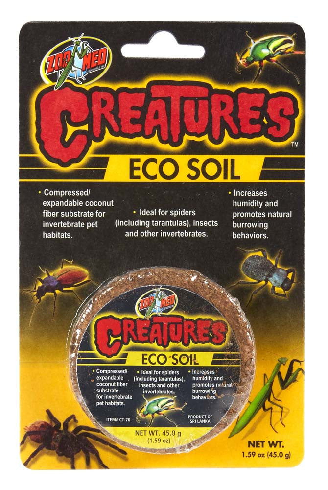 Zoo Med Creature Eco Soil Coconut Fiber Substrate Brown 45 g