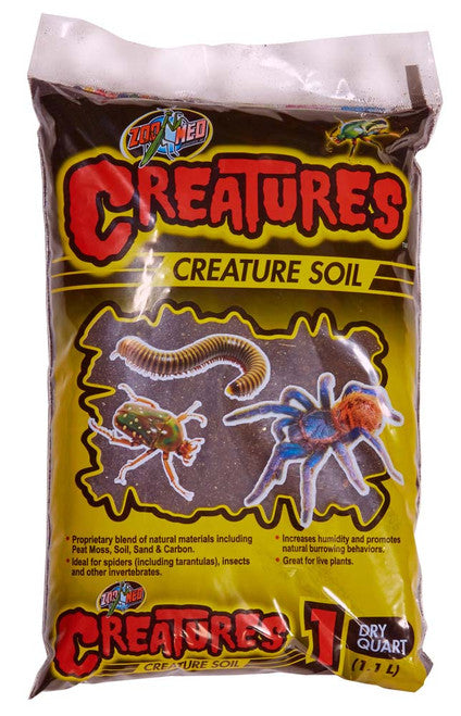 Zoo Med Creatures Creature Soil Black 1 qt - Reptile