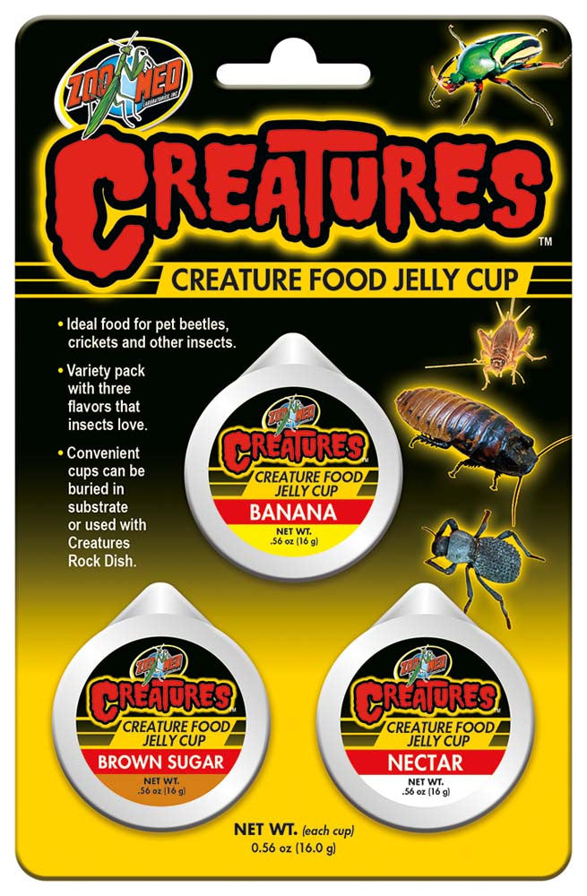 Zoo Med Creatures Food Jelly Cup 3 Pack 0.56 oz