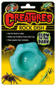 Zoo Med Creatures Rock Dish Glow in the Dark Light Blue One Size - Reptile