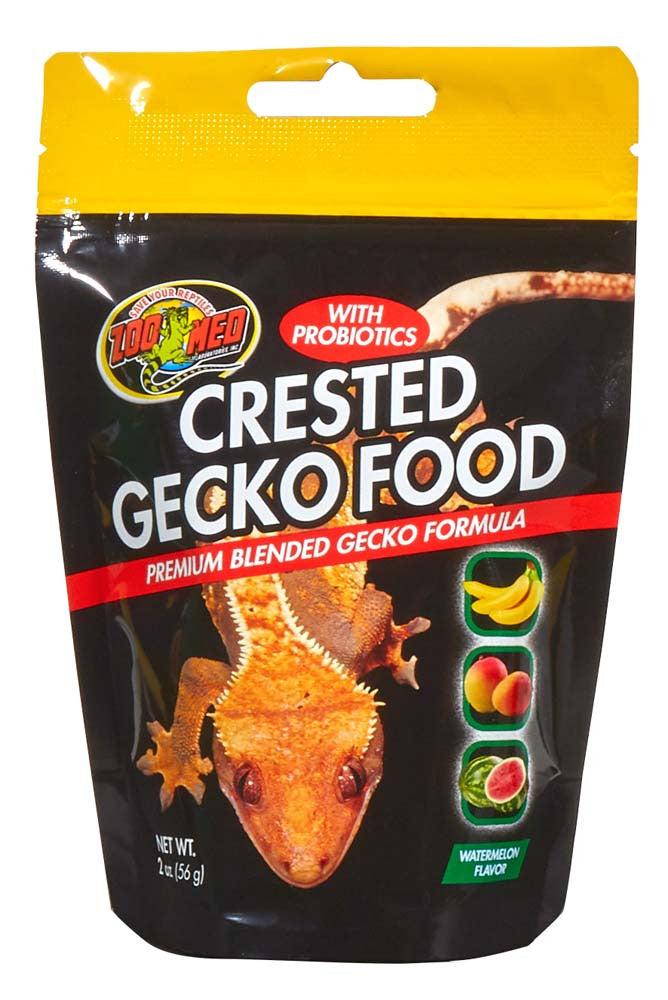 Zoo Med Crested Gecko Food Premium Blended Watermelon Dry Food 2 oz