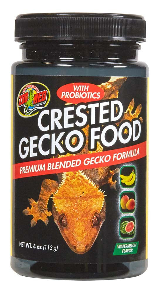 Zoo Med Crested Gecko Food Premium Blended Watermelon Dry Food 4 oz