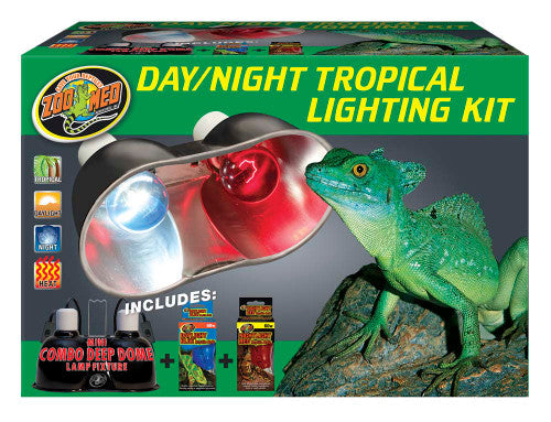 Zoo Med Day & Night Tropical Lighting Kit - Reptile