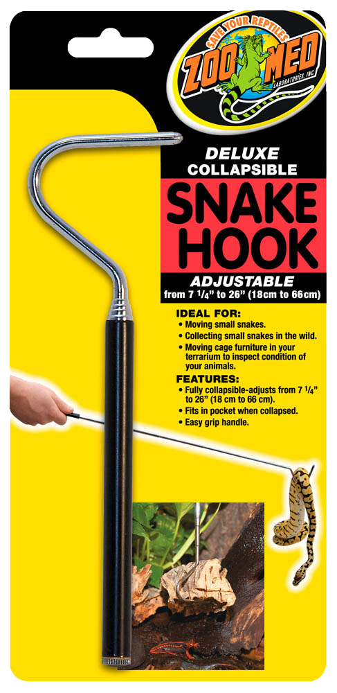 Zoo Med Deluxe Collapsible Snake Hook Black 7.25 in - 26 in