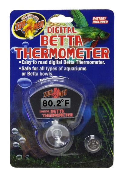 Zoo Med Digital Betta Aquarium Thermometer Black (D)