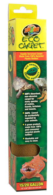 Zoo Med Eco Carpet Reptile Terrarium Green 15/20 Gallon 12Inches X 24Inches