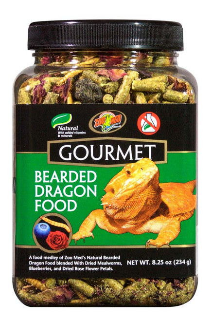 Zoo Med Gourmet Bearded Dragon Dry Food 8.25 oz - Reptile
