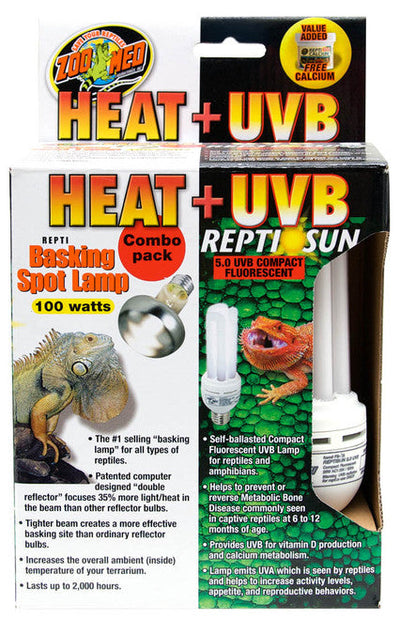 Zoo Med Heat + UVB Combo Pack - Reptile