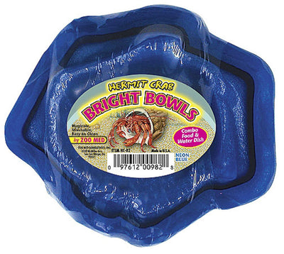 Zoo Med Hermit Crab Bright Bowl Neon Blue