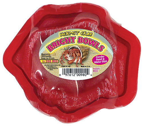 Zoo Med Hermit Crab Bright Bowl Neon Red - Reptile