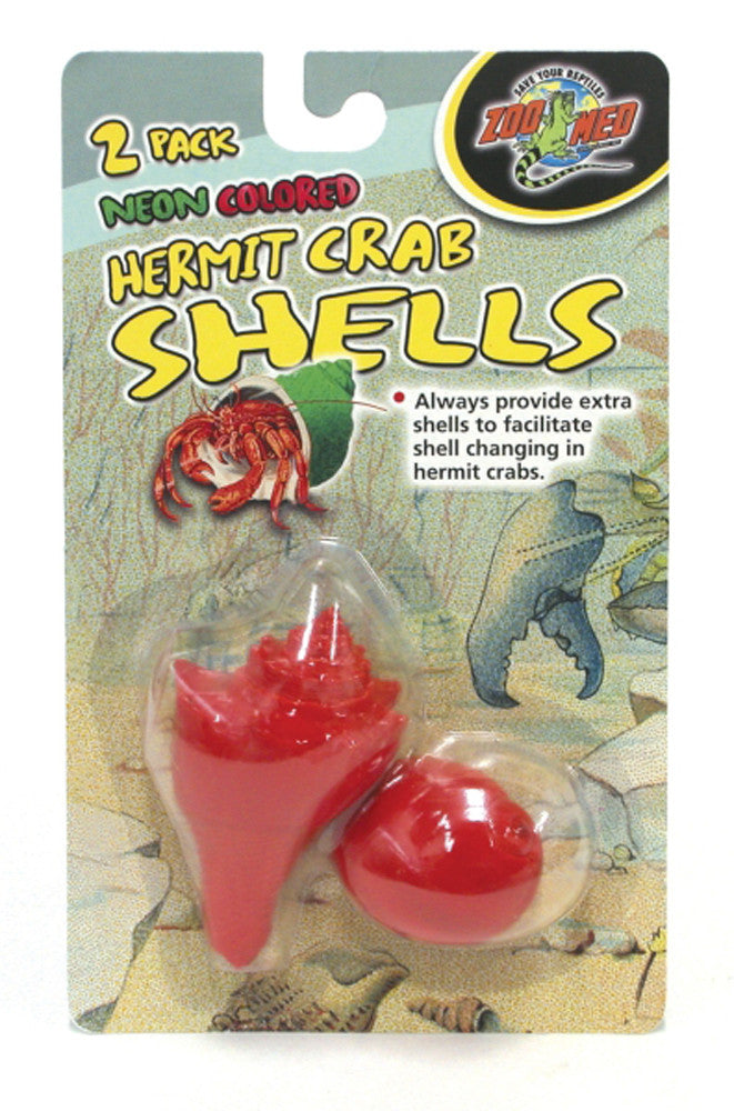 Zoo Med Hermit Crab Decorative Shell Neon Shell Assorted 2 Pack