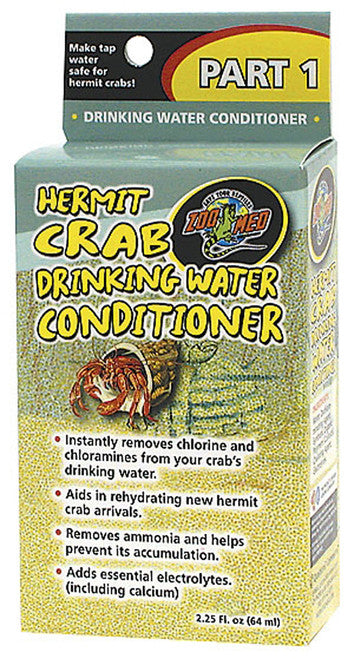 Zoo Med Hermit Crab Drinking Water Conditioner 2.25 fl. oz - Reptile