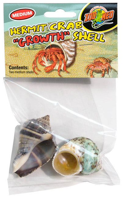 Zoo Med Hermit Crab Growth Shell Assorted MD 2pk - Reptile