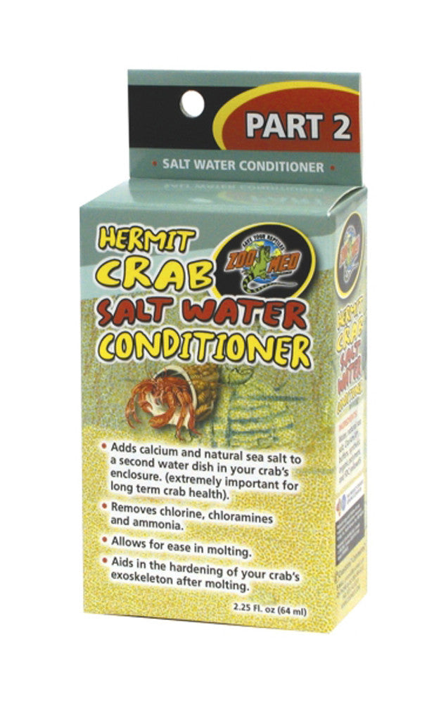 Zoo Med Hermit Crab Salt Water Conditioner 2.25 fl. oz
