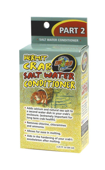 Zoo Med Hermit Crab Salt Water Conditioner 2.25 fl. oz - Reptile