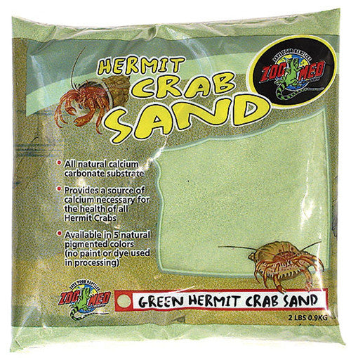 Zoo Med Hermit Crab Sand Green 2 lb - Reptile