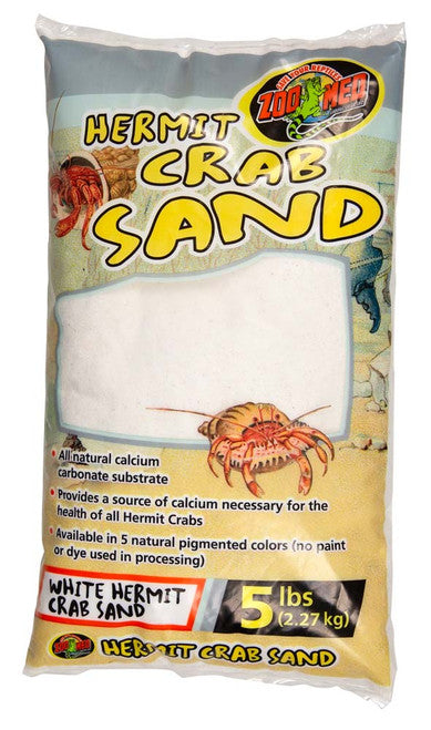Zoo Med Hermit Crab Sand White 5 lb - Reptile