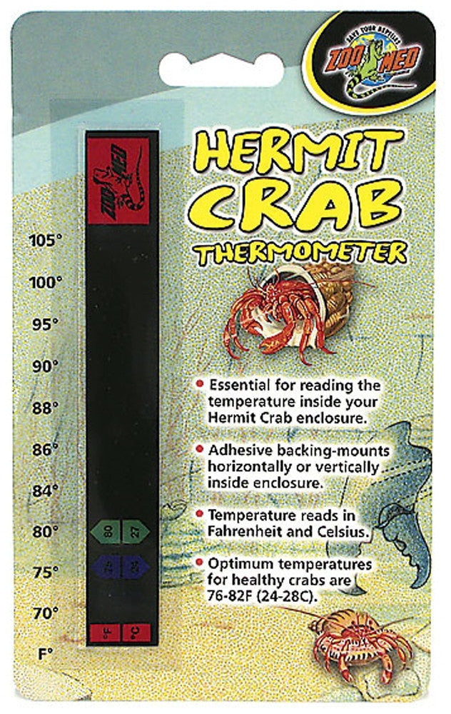 Zoo Med Hermit Crab Thermometer Black