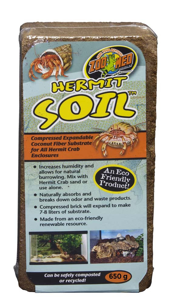 Zoo Med Hermit Soil Coconut Fiber Substrate Natural 650 g