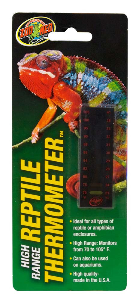 Zoo Med High Range Reptile Thermometer Black