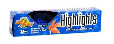 Zoo Med Highlights Incandescent Aquarium Bulb Blue 25 Watts