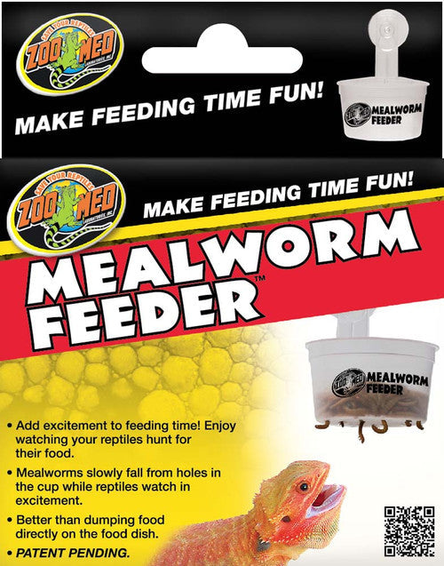 Zoo Med Mealworm Feeder White - Reptile