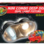 Zoo Med Mini Combo Deep Dome Lamp Fixture Black - Reptile