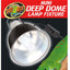 Zoo Med Mini Deep Dome Lamp Fixture Black 5.5 in Mini