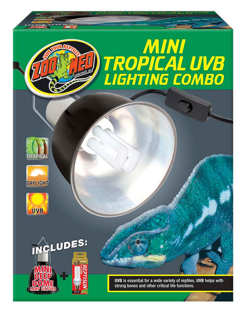 Zoo Med Mini Tropical UVB Lighting Combo - Reptile