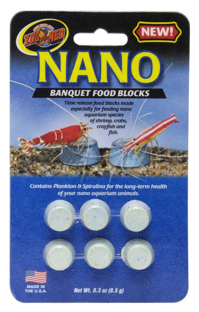 Zoo Med Nano Banquet Fish Feeding Block 0.3 oz Mini - Aquarium