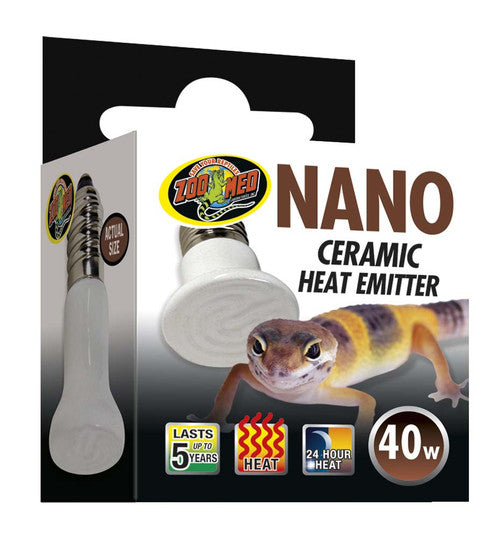 Zoo Med Nano Ceramic Heat Emitter 40 Watts - Reptile