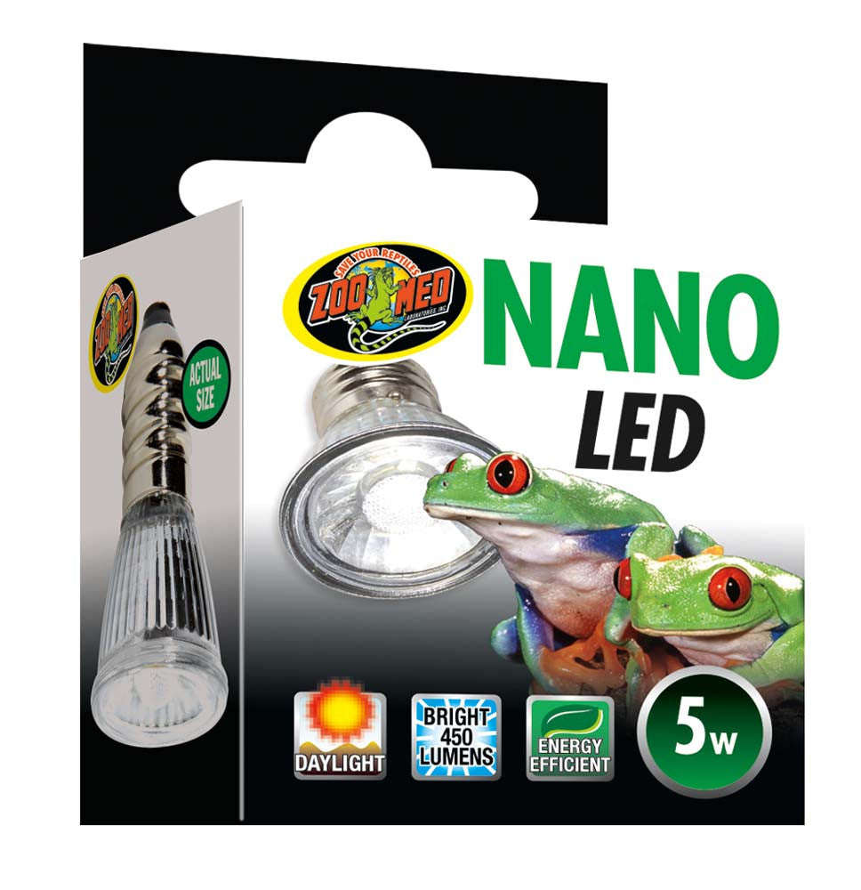 Zoo Med Nano LED Daylight Lamp Silver
