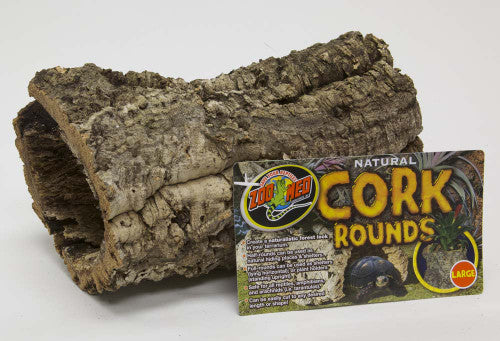 Zoo Med Natural Cork Bark Round Brown LG (D) - Reptile