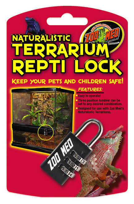 Zoo Med Naturalistic Terrarium Repti Lock Black - Reptile