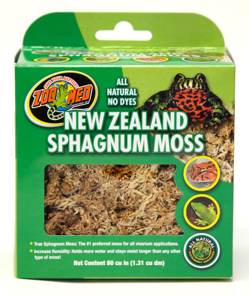 Zoo Med New Zealand Sphagnum Moss Brown 80 cu. In - Reptile