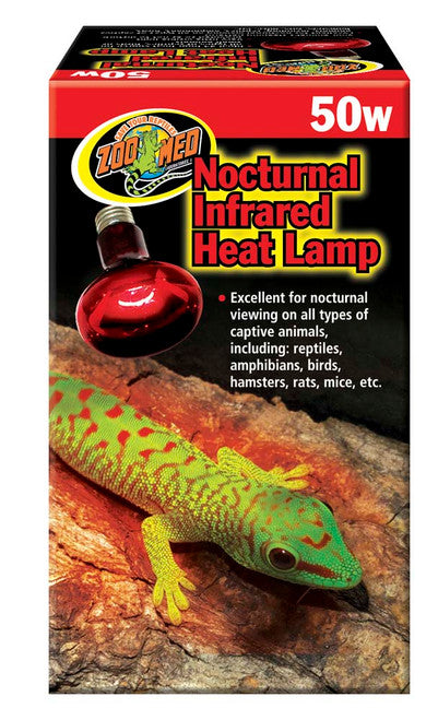 Zoo Med Nocturnal Infrared Heat Lamp 50 Watts - Reptile