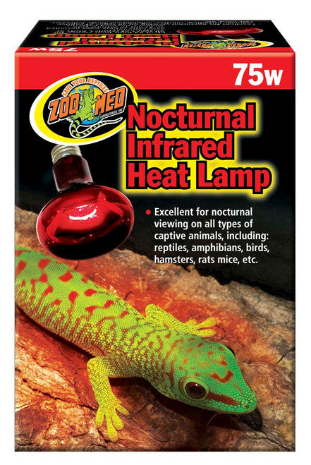 Zoo Med Nocturnal Infrared Heat Lamp 75 Watts - Reptile