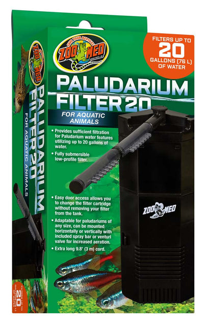 Zoo Med Paludarium 20 Internal Filter Black