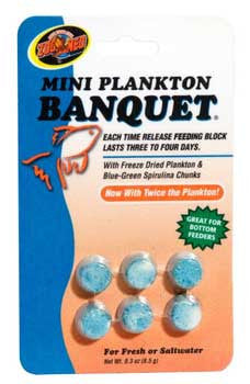 Zoo Med Plankton Banquet Fish Feeding Block 0.3 oz Mini - Aquarium